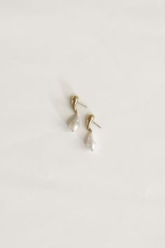 Oryann Pearl Drop — A.B. ELLIE Stacker Earrings, Sophisticated Minimalism, Sleek Updo, Ivory Pearl, Earrings Pearl, Modern Bride, Pearl Drop Earrings, Pearl Drop