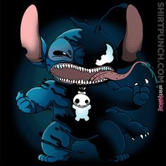 an image of a cartoon character with teeth and fangs on it's face, in the dark