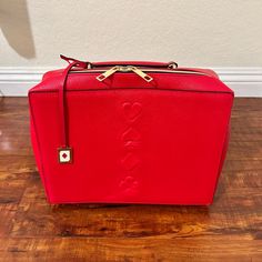 Este Lauder Large Cometic Bag Synthetic Leather Color Red Measurement As Picture Shown. Brand New Never Used In Great Condition. Same Day Shipping Great Packaging Smoke And Pet Free Reasonable Offers Considered Este Lauder, Estée Lauder, Red Shop, Estee Lauder, Cosmetic Bags, Synthetic Leather, Picture Show, Cosmetic Bag, Red Color