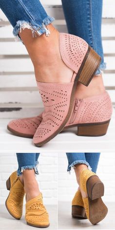 Cowgirl Ankle Boots, Pink Booties, Tie Up Heels, Fall Winter Trends, Food Decor, Rock Chic, Zipper Boots, Fashion Diy, Winter Trends