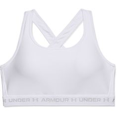 Maximize your performance in this women's Under Armour sports bra. Maximize your performance in this women's Under Armour sports bra. Delivers strategic support, tailored for medium-support activities like cycling, weight training & boxing Soft, quick-drying cups provide extra structure & coverage with perforations for added breathability Material wicks sweat & dries really fast & light Removable cups have helpful R & L arrows to easily put back in Crossover straps with updat Sports Bra With Arch Support, Crop Top For Kids, Under Armour Apparel, Training Boxing, White Sports Bra, Sport Bh, Bustiers, Weight Training, Athletic Wear