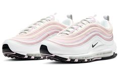 Underfoot, Air Max units opt into a light cream, while outsoles go two-tone in black and pink. The Air Max 97 isn’t celebrating a milestone anniversary year in 2021, but the women’s proposition suggests more notable ensembles are set to arrive on the silhouette throughout the year. SKU: DA9325-100 Release Date: 4 Jan 2021 Color: White/Pink/Cream Shoe Box Organizer, Dr Shoes, Orange Camo, Air Max 98, Nike Basketball Shoes, Light Cream