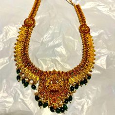 Bollywood Style Gold Plated Indian Jewlary Set Come With Long Chain 12 Inch Long Necklace One Short Necklace One Pcs Of Many Tikka And Jhumka Gold Guttapusalu Necklace, Bollywood Style, Jewelry Indian, Indian Bollywood, Short Necklace, Long Chain, Bollywood Fashion, Indian Jewelry, Long Necklace