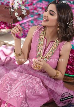 Dyed Pants, Capri Dress, Asim Jofa, Monochromatic Color Scheme, Cut Shirt, Beige Bag, Rosy Pink, Silk Trousers, Organza Dupatta