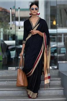 Black Sari, Formal Saree, Indian Sari Dress, Mode Hippie, Sari Blouse Designs, Indian Saree Blouses Designs, Saree Blouse Designs Latest, Designer Saree Blouse Patterns, Blouse Neck Designs