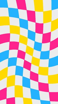 an abstract background with colored squares in the form of a checkerboard pattern on white paper