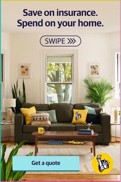 a living room filled with furniture and plants