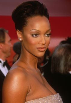 90s Glam, Soft Glam Makeup, Tyra Banks, Black Celebrities, Celebrity Hair Stylist, The Oscars, Makeup For Black Women