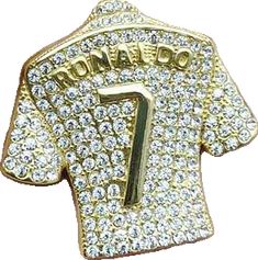 the number one diamond jersey pin