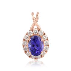 Tanzanite H/SI Diamond Oval Pendant 18k Rose Solid Gold Birthday Gift 1.98 Tcw Elegant Oval Jewelry For Birthday, Tanzanite Diamond, Tanzanite Gemstone, Gold Birthday, Natural Tanzanite, Rose Gold Jewelry, Oval Pendant, Natural Earth, Valentine Gift