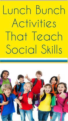 the lunch bunch activities that teach social skills