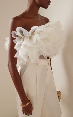 2023 Lookbook, Tulle Top, Bustier Top, Summer 2023, Looks Vintage, Look Chic, Moda Operandi, The White