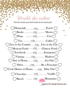 a wedding ceremony program with hearts and confetti