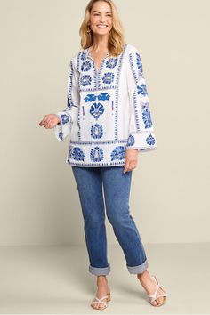 Vera Tunic Soft Surroundings, Long Length, Favorite Jeans, Color Pop, Color