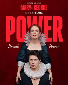 the movie poster for power starring mary george and stephen krass, who appear to be riding on top of each other's shoulders