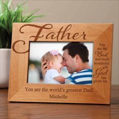 a wooden frame that says, you are the world's greatest dad