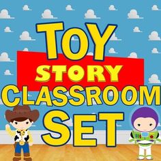 the toy story classroom set is available for children to play with and learn how to use it