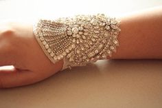 wedding statement bracelet Bridal Cuff Bracelet, Bridal Cuff, Hair Adornments, Fabric Beads, Bridal Bracelet, Rhinestone Bead, Statement Bracelet, Wedding Bracelet, Bridal Earrings