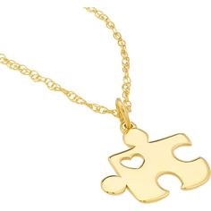 Embark on a journey of luxury with our Puzzle Piece with Heart Adjustable Necklace, a true masterpiece crafted for the connoisseur of fine jewelry. This exquisite piece goes beyond adornment; it tells a story of boundless love and connection. Imagine wearing this unique pendant, a puzzle piece with a heart cutout, as it beautifully symbolizes your unwavering love for someone special, someone on the spectrum.Crafted in 14 Karat gold, this necklace exudes a warm and inviting Yellow Gold hue, addin On The Spectrum, Average Weight, Puzzle Piece, Tennis Necklace, Unique Pendant, Adjustable Necklace, Metal Necklaces, Puzzle Pieces, Eternity Bands