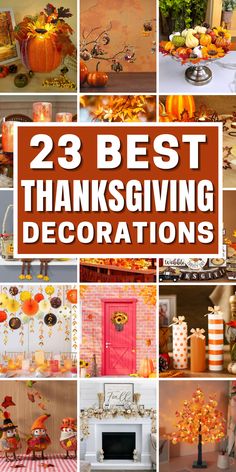 Looking for Thanksgiving decorations then check out these harvest-inspired decorations and infuse your space with the beauty of the season. Craft inviting fall table settings and elegant fall table centerpieces that set the stage for festive gatherings. Embrace creativity with DIY Thanksgiving crafts and adorn your fall door decorations with DIY Thanksgiving wreaths. Celebrate with turkey-themed decorations and pumpkin decor ideas. These fall decor ideas ensure a memorable holiday season. Diy Thanksgiving Decor, Diy Thanksgiving Decorations, Easy Thanksgiving Decorations, Thanksgiving Decor Ideas, Diy Thanksgiving Crafts, Easy Diy Thanksgiving, Turkey Decor, Fall Table Centerpieces, Thanksgiving Decorations Diy