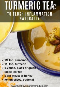 turmeric tea to flush inflamation naturally