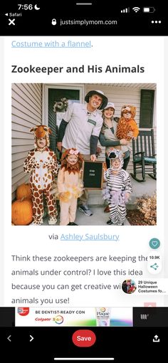 an instagram page for zookeeper and his animals