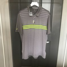 New With Tags Adidas Ultimate 365 Golf Polo Shirt. Stay Cool Material With Spf. Mens Large Pet Free/Smoke Free Home. Feel Free To Leave Any Questions In The Comments Below And I Will Be Happy To Answer. No Trades At This Time, Sorry! Purchase 2+ Items Together & Receive A Discount Plus $6.79 Flat Rate Shipping. Just Click Add To Bundle’ On Each Item You Would Like To Buy!! Sporty Green Golf Shirt, Gray Short Sleeve Sports Polo Shirt, Gray Short Sleeve Polo Shirt For Sports, Adidas Sporty Golf Polo Shirt, Adidas Short Sleeve Golf Tops, Adidas Moisture-wicking Polo Shirt For Golf, Adidas Short Sleeve Tops For Golf, Adidas Sports Shirt, Grey Adidas