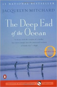 the book cover for the deep end of the ocean by jacquelyn mitchell