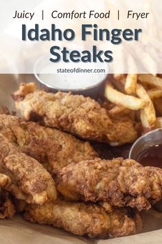 Finger steaks and fries. Finger Steaks Recipe, Fried Steak Fingers, Finger Steaks, Steak Fingers, Country Fried Steak, French Fries Recipe, Country Fried, Fried Steak, Chicken Fried Steak