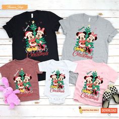 Special Christmas Gifts, Mickey And Friends Christmas, Minnie And Mickey, Brother Christmas, Very Merry Christmas Party, Matching Family Shirts, Special Christmas Gift, Friends Christmas, Festive Design