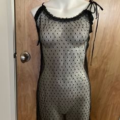 Made In Italy. Can Wear Slip Under As Dress Or As Sexy Nightgown. Netting Has Dots, Trimmed In Lace. Satin Tie At Neck Is Adjustable. Chest Measurement In Photo. Poleci Is A Quality Italian Boutique Brand. Orig Tag Says $164.00. Comes In Net Storage Bag. Slip Dress Lingerie, Net Storage, Italian Boutique, Dress Lingerie, Sequence Dress, Silk T Shirt, Silk Shift Dress, Wrap Midi Dress, Silk Print Dress