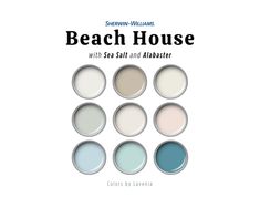 the beach house with sea salt and albabatter colors by lavenders book cover