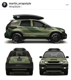 an image of a car that is green and black