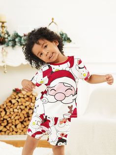 Get festive with our Christmas Matching Outfits featuring fun prints of Santa Claus, penguins, bears, and snowmen. Perfect for families to wear together during the holiday season.
* Please add each size separately to your shopping cart.
* Piece of product: Each size includes 1 set of pajamas (1 top+1 bottom), or 1 romper, or 1 pet bandana.
* For children's safety, pajamas should be snug-fitting or flame-resistant. These kids' and babies' pajamas are flame-resistant.
* Fun Christmas prints of Santa Claus, penguins, bears, and snowmen
* Soft and stretchy fabric blend for comfort
* Short-sleeved tops and shorts for a cool and breezy feel
* Round neckline and regular fit
* Suitable for casual wear, sleepwear, or Christmas parties
* Available in various sizes
* From a reliable supplier with qua Matching Top And Shorts, Family Pjs, Comfy Jumpsuits, Matching Christmas Pajamas, Christmas Matching, Christmas Pajama Set, Create Picture, Matching Sweaters, Kimono Pattern