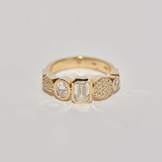 Lucy Folk, Fine Jewlery, 20 Wedding Anniversary, Baguette Diamond Rings, Baguette Ring, The Lane, Infinity Ring, Baguette Diamond, Gold Material