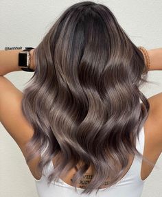 Mushroom Highlights for Dark Ash Brown Hair Mushroom Highlights, Mushroom Hair Color, Mushroom Brown Hair Color, Dark Ash Brown Hair, Ash Brown Hair Balayage, Mushroom Brown Hair, Mushroom Hair, Mushroom Brown, Dark Brunette Hair