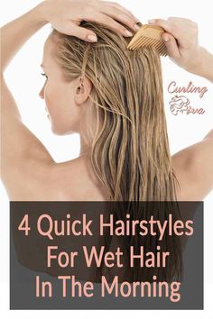 When you fuss over your hairstyle after rushing out of the shower with soaking wet hair, then you need to learn these quick hairstyles for wet hair in the morning. Quick Hairstyles For Wet Hair, Hairstyles For Wet Hair, Easy Hairstyles Quick, Athletic Hairstyles, Natural Hair Styles Easy, Quick Hairstyles, Wet Hair, Hairstyles For School