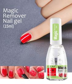 LULAA Nail Polish Burst Magic Gel Nail Polish Remover Soak Off Nail Cleaner rr Gel Nail Polish Remover, Gel Remover, Magic Nails, Nail Remover, Uv Gel Nail Polish, Polish Remover, Uv Gel Nails, Womens Nails, Soak Off Gel