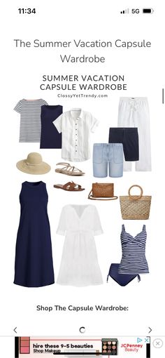 the summer vacation capsule wardrobe for women