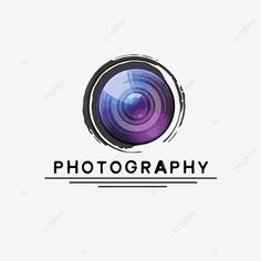 the logo for photography is shown in purple and blue tones, with an abstract design