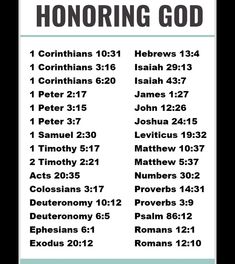 an image of the ten commandments of the bible for those who are honoring god