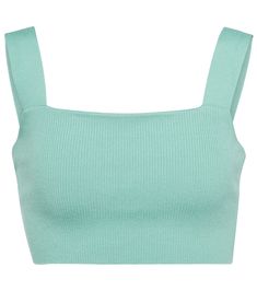 Preppy Tops, Outfit Png, Teal Top, Cute Preppy Outfits, Cute Tank Tops, Summer Crop Tops, Foto Ideas Instagram, Ribbed Crop Top, Cute Summer Outfits