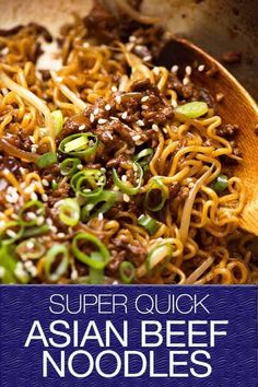 Caramelised beef, a tangle of noodles and it's all made in ONE SKILLET! Beef Ramen Noodles, Beef Ramen, Beef Noodles, Asian Beef, Mapo Tofu, Noodle Dish, One Skillet, Easy Chinese Recipes, Ramen Recipes