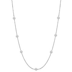 Genuine 925 Sterling Silver classic CZ by the Yard station Chain Necklace 14k gold overlay /Gold Tone /Gold plated classic CZ by the Yard station Chain Necklace Beautifully crafted and well designed,Hypoallergenic and nickel free. Brilliant white cubic zirconia stones, each in a bezel-setting Available Necklace is 18, 20, 24, 30 Inches long chain Spring ring clasp for comfort and security when worn All items come with a gift box. Properly stamped and marked Pictures are enlarged to show details Classic Cubic Zirconia Necklaces, Classic Solitaire Necklace With Delicate Chain And Cubic Zirconia, Classic Diamond Station Necklace With Delicate Chain, Classic Necklace With Delicate Chain And Cubic Zirconia, Classic Necklaces With Delicate Chain And Cubic Zirconia, Classic Diamond Necklace With Delicate Chain, Classic Diamond Necklace With Delicate Chain For Anniversary, Classic Diamond Necklace With Round Cut And Adjustable Chain, Classic Round Cut Diamond Necklace With Adjustable Chain