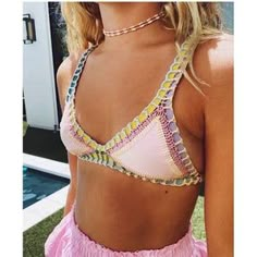 Pink Bikini Surfergirl Style, Swimsuit Inspo, Looks Party, Cute Bathing Suits, Tankini Set, Cute Swimsuits, Swimsuit Set, Cute Bikinis, Pink Summer