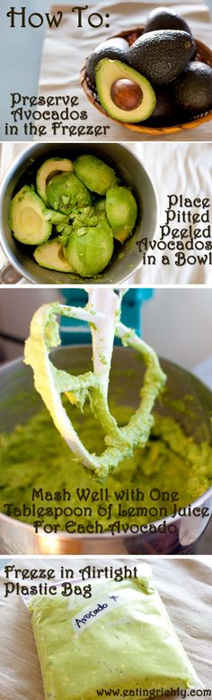 an avocado recipe with instructions for how to make it