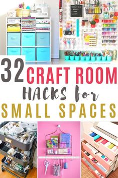 craft room hacks for small spaces that are easy to make and great for storage