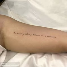 a person with a tattoo on their arm that says, i'm every thing there is