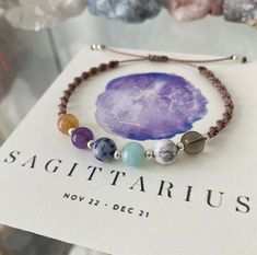 Sagittarius Bracelet, Bday Stuff, Sagittarius Gifts, Bracelet Star, Sagittarius Zodiac, Crystal Magic