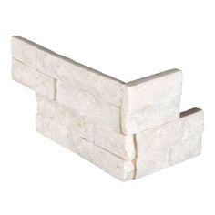 two white bricks stacked on top of each other